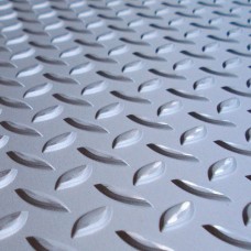 Лист нержавеющий рифленый г/к чечевица 03Х18Н12-ВИ 5 мм ГОСТ 8568-77