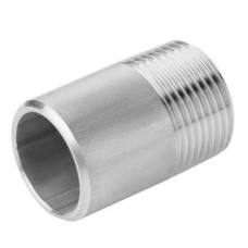 Ниппель двойной нержавеющий AISI 304 ДУ 20 ДУ2 12